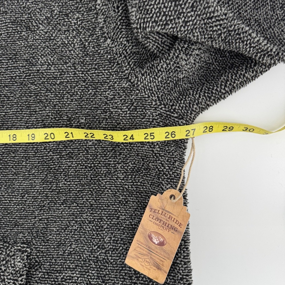 Telluride Clothing Co Trailside Pullover 3XL Charcoal Grey Fleece Quarter Zip - Picture 4 of 6